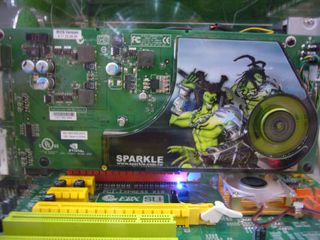 Sparkle's take on the GeForce 7950 GX2, with 1GB of DDR3 memory clocked at 1.2GHz, a core clocked at 500MHz and support for HDTV.