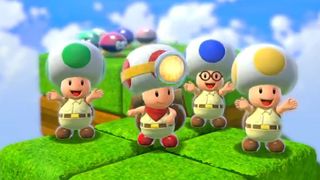 Super Mario 3D World + Bowser's Fury Toads wearing backpacks