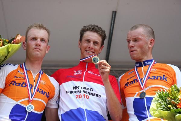 Niki Terpstra (Milram) in his new national champion's jersey