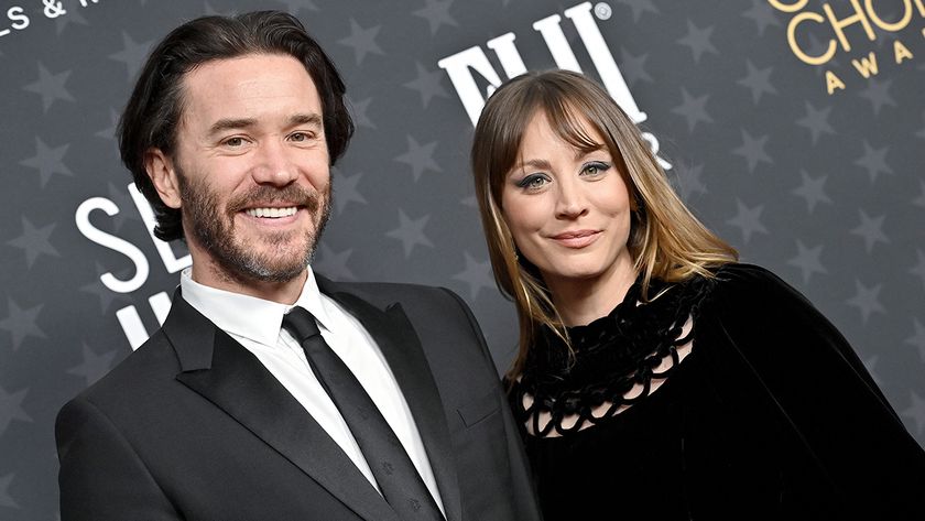 Kaley Cuoco and Tom Pelphrey before their baby girl was born in 2023.