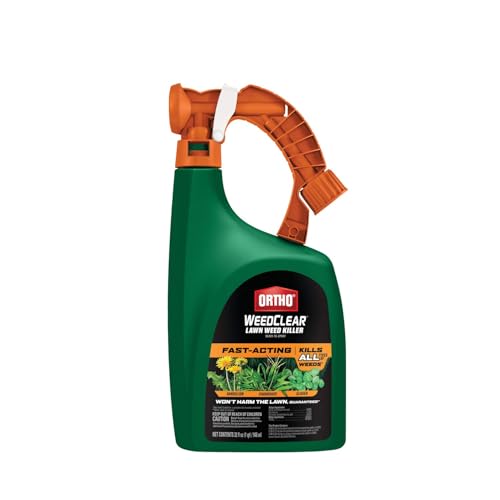 Ortho Weedclear Lawn Weed Killer Ready-To-Spray, Kills Crabgrass, Dandelion and Clover, 32 Oz.