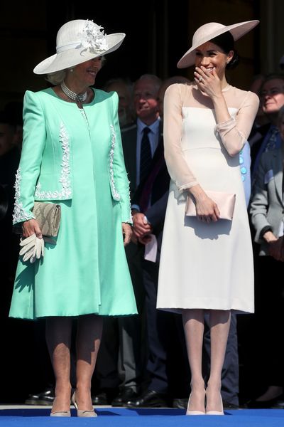 Meghan Markle Wears Sheer, Pink Dress to the Chelsea Flower Show 2018 ...