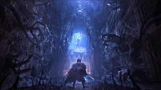 Lords of the Fallen review; a knight walks down a corridor of dead hands