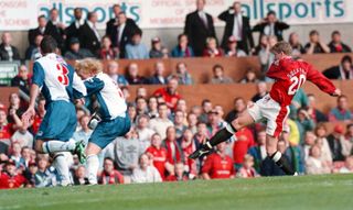 Solskjaer scored six minutes after coming on as a substitute on his Manchester United debut