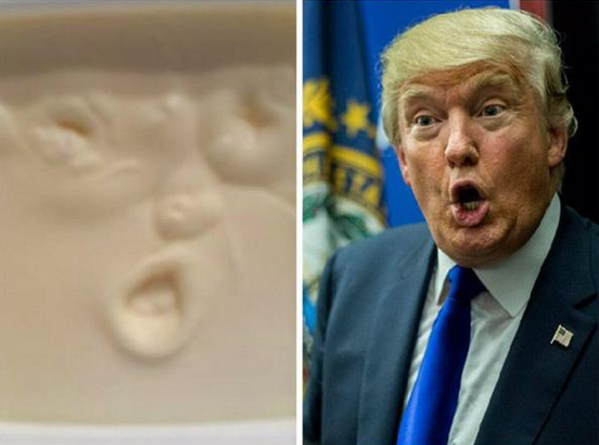 Donald Trump as butter