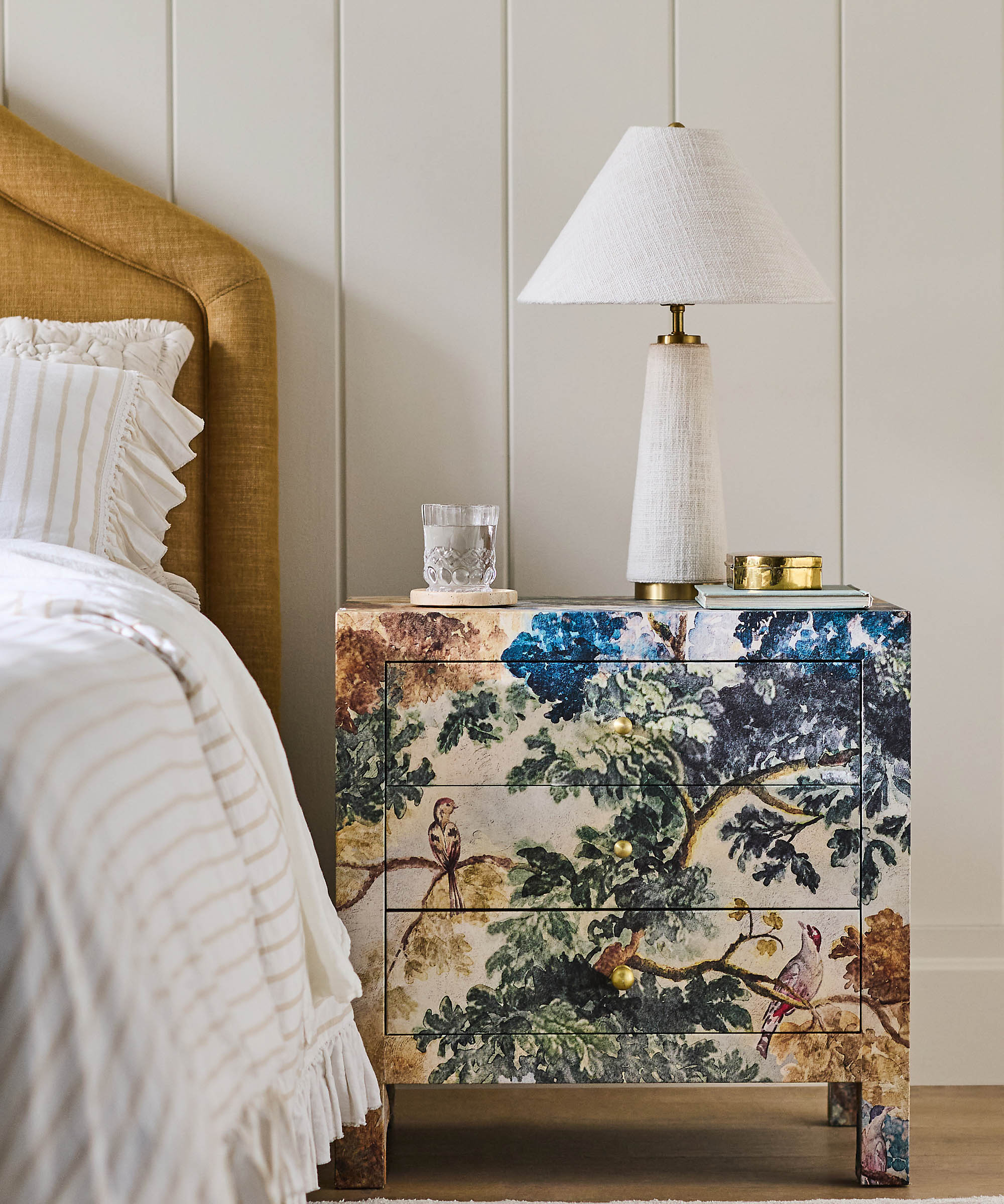 patterned nightstand