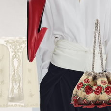 A collage featuring skirts, scarves, bags, shoes, and more from Zara's new October arrivals.