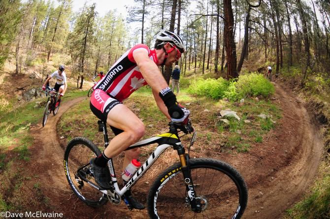 Derek Zandstra (Scott 3Rox Racing) chasing Todd Wells