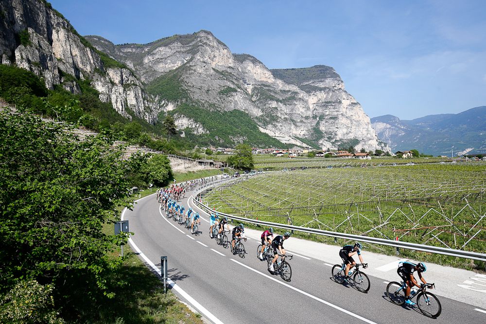 Scenery from along the route of stage 3 at Giro del Trentino