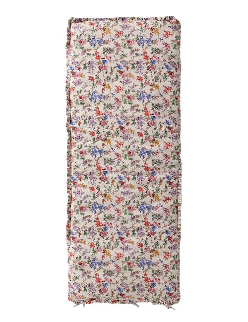 Cotton Printed Ruffle Sofa Topper