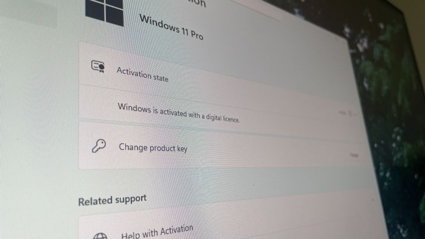 Microsoft Windows 11 Pro showing the activation screen in Windows settings 