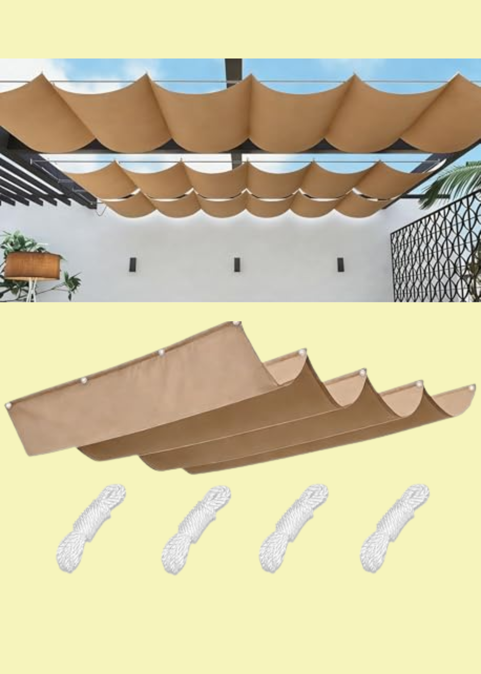 This Retractable Sun Sail Brings Peace & Shade to Your Garden