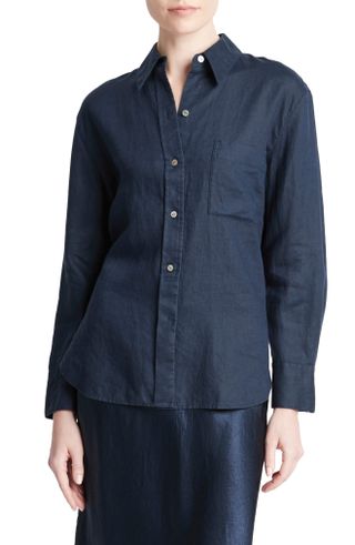 Vince, Easy Linen Button-Up Shirt