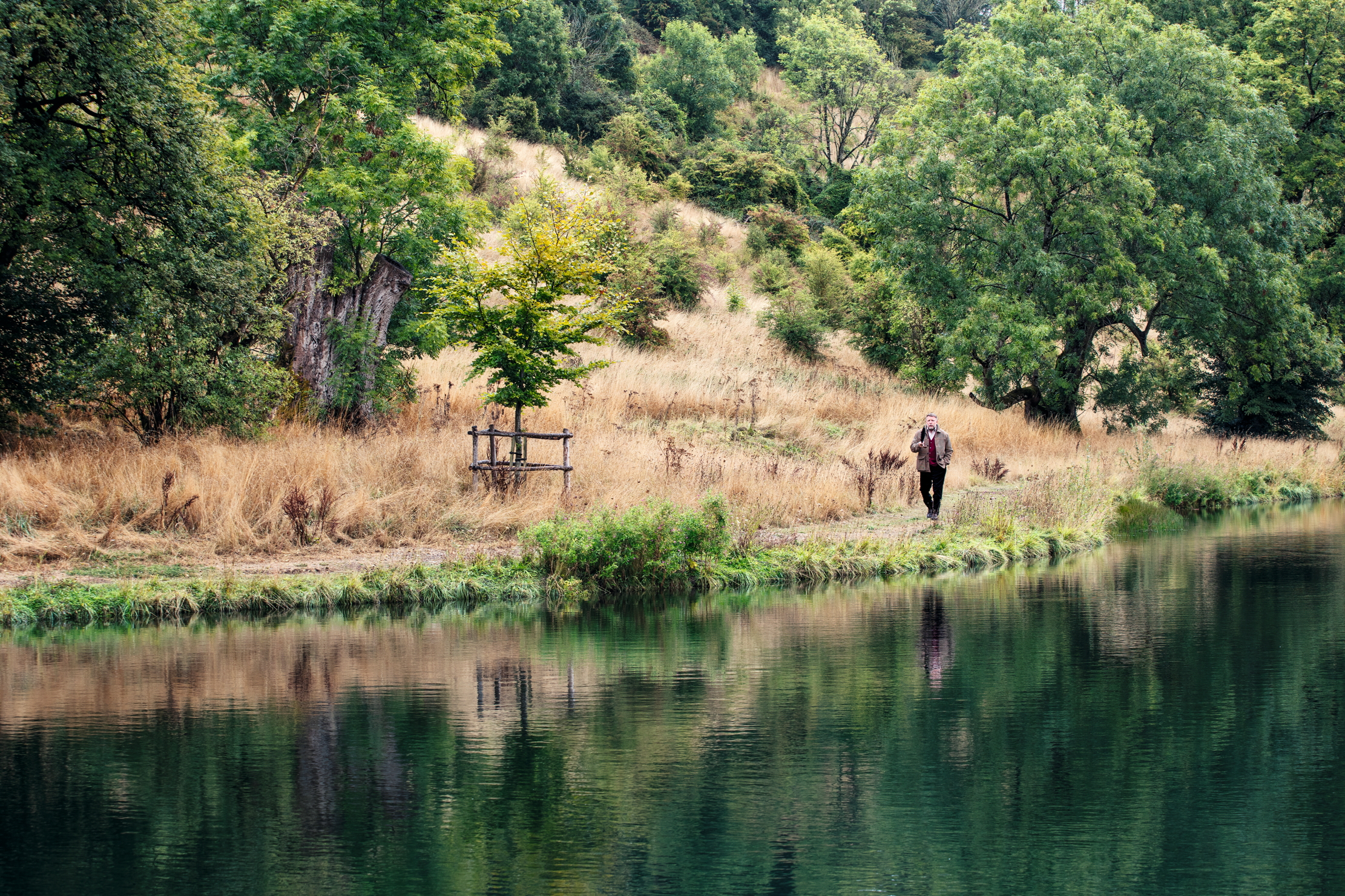 Images of Guy Ritchie at his estate in the countryside