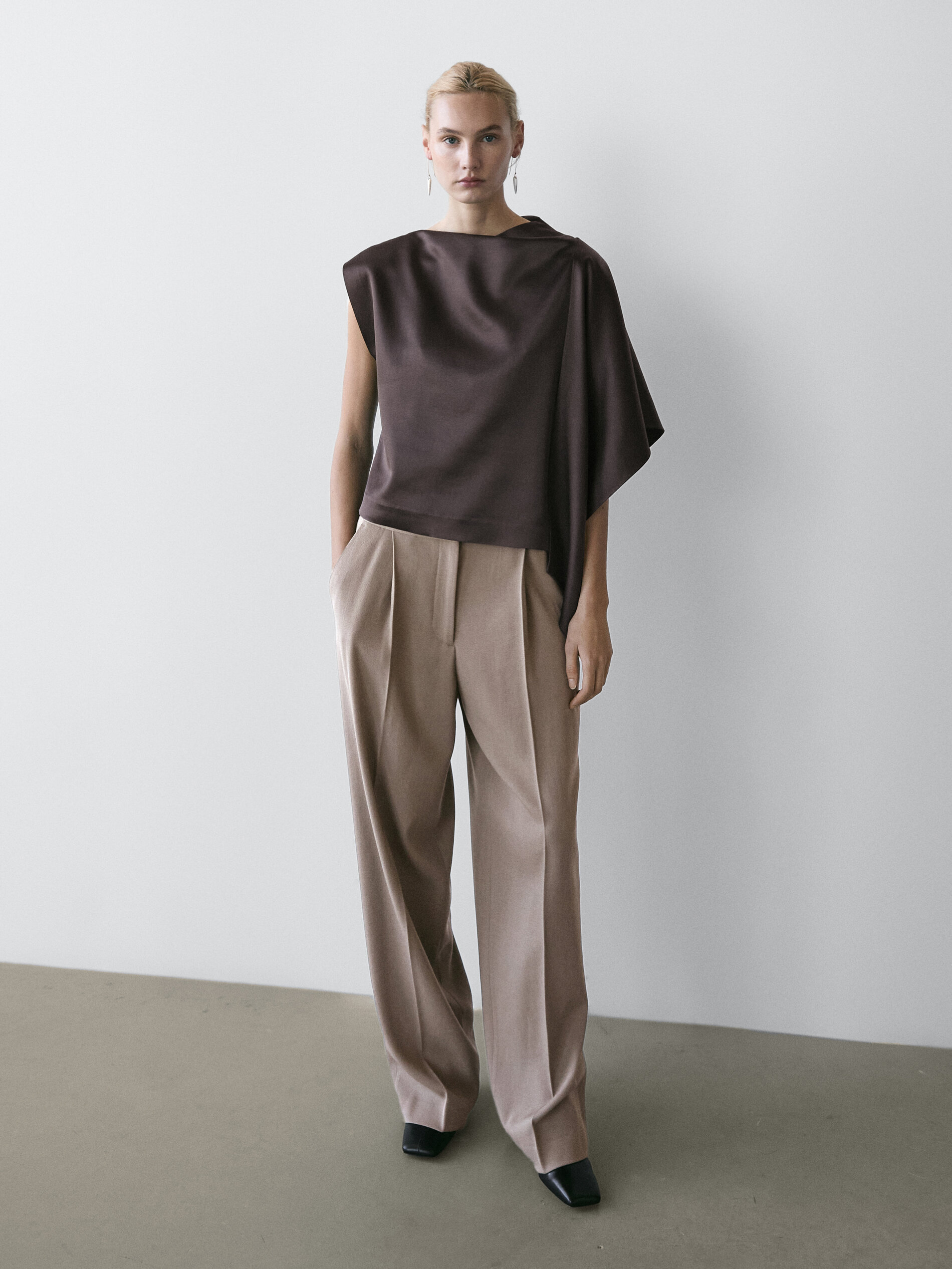 Flowing Cape Blouse - Studio