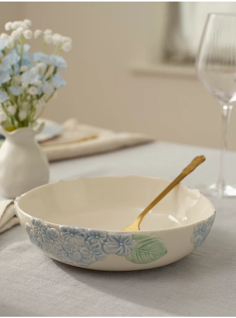 George Home, Stacey Solomon Blue &amp;amp; White Hydrangea Flower Pasta Bow