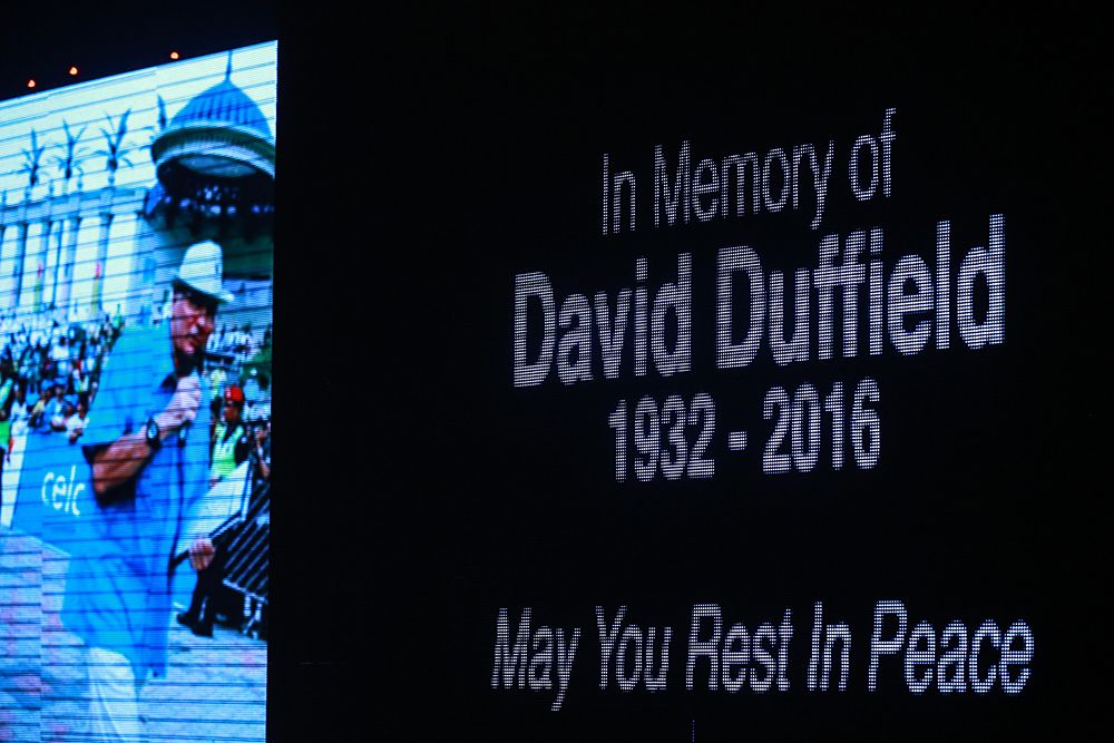 The Tour de Langkawi presentation paid tribute to commentator David Duffield