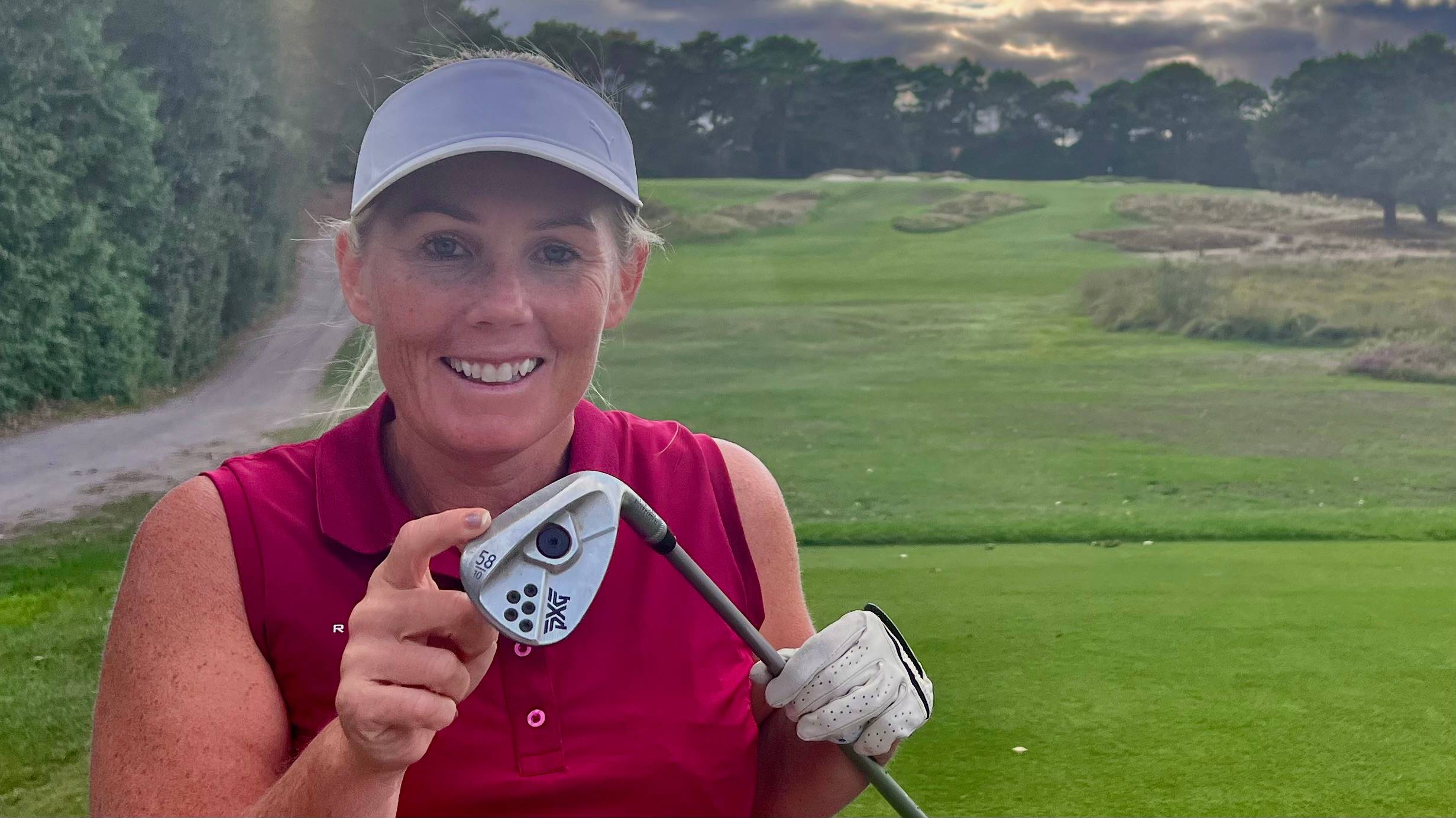 Carly Cummins with a 58-degree wedge