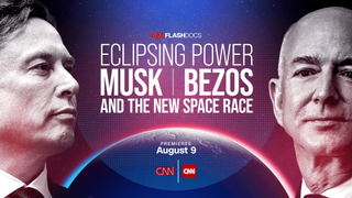 a promo banner for a space documentary