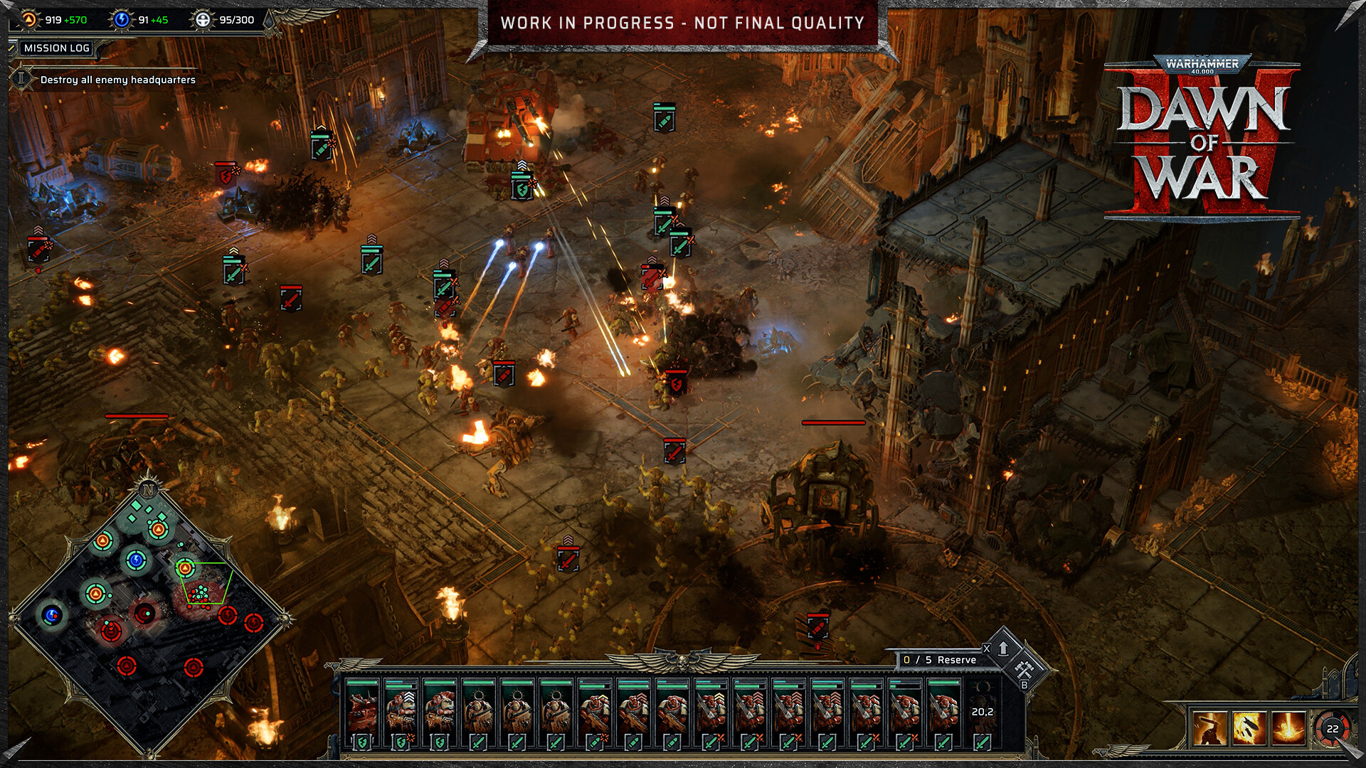 Screenshots from Warhammer 40K: Dawn of War 4, revealed at Gamescom 2025.