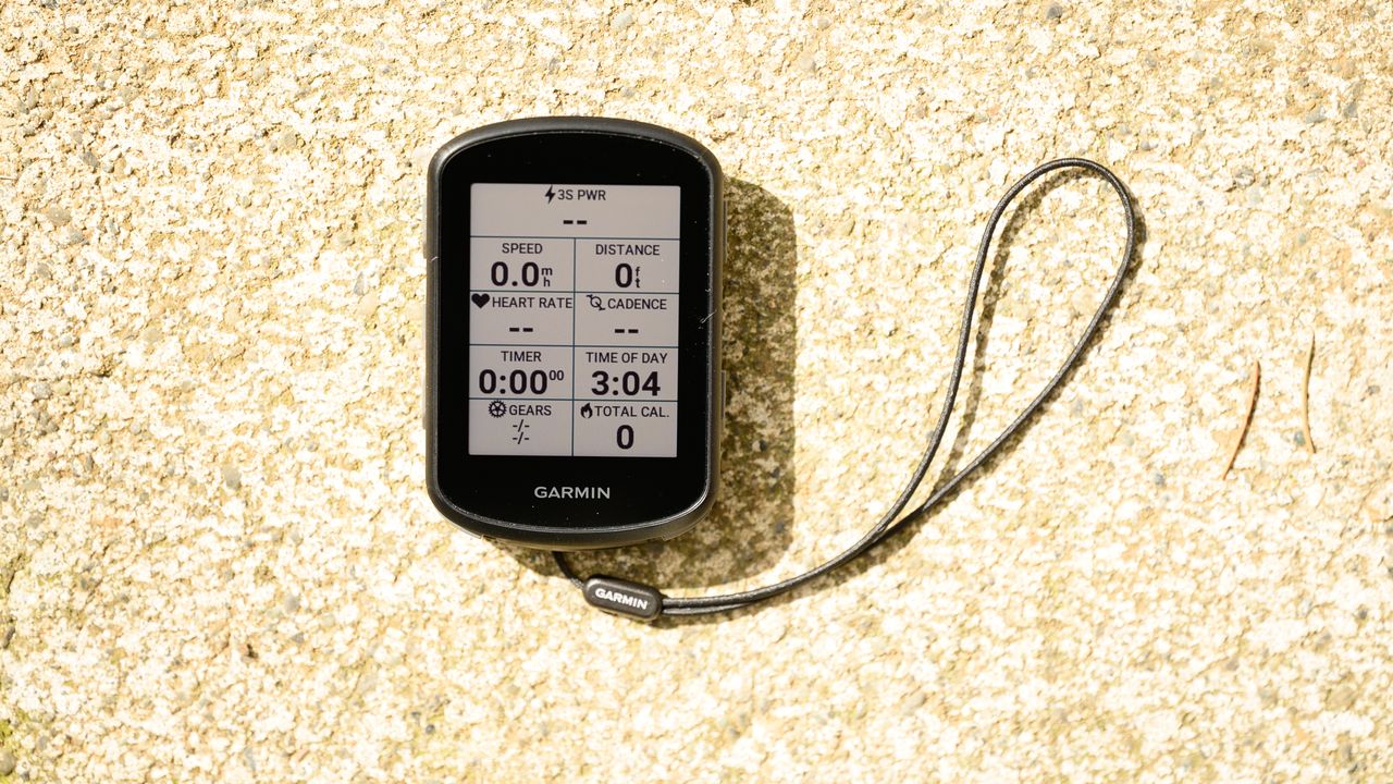 Garmin Edge 540 main screen
