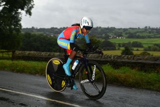 Desiet Kidane in action at the 2019 world championships in Yorkshire