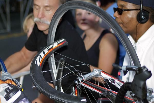 A victim of the third lap carnage.