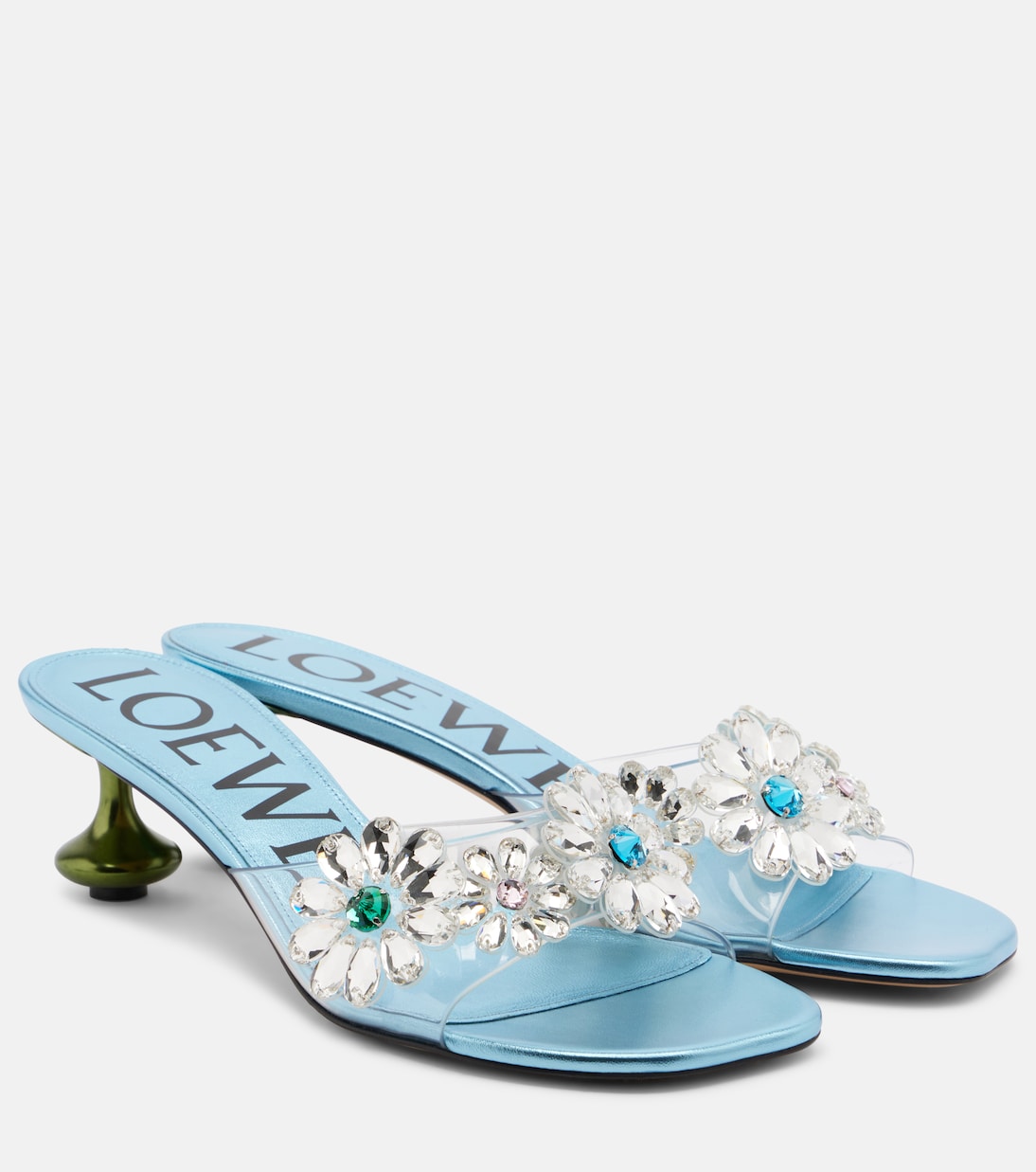 Paula's Ibiza Toy Crystal Flowers Mules