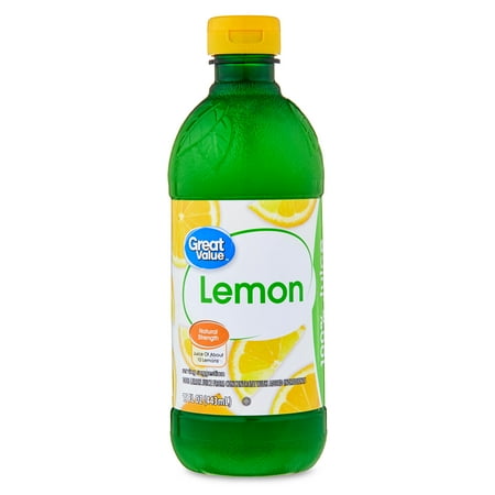 Great Value Lemon Juice, 15 Fl Oz