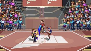 Officially screenshot from the PS5 game The Karate Kid Street Rumble.