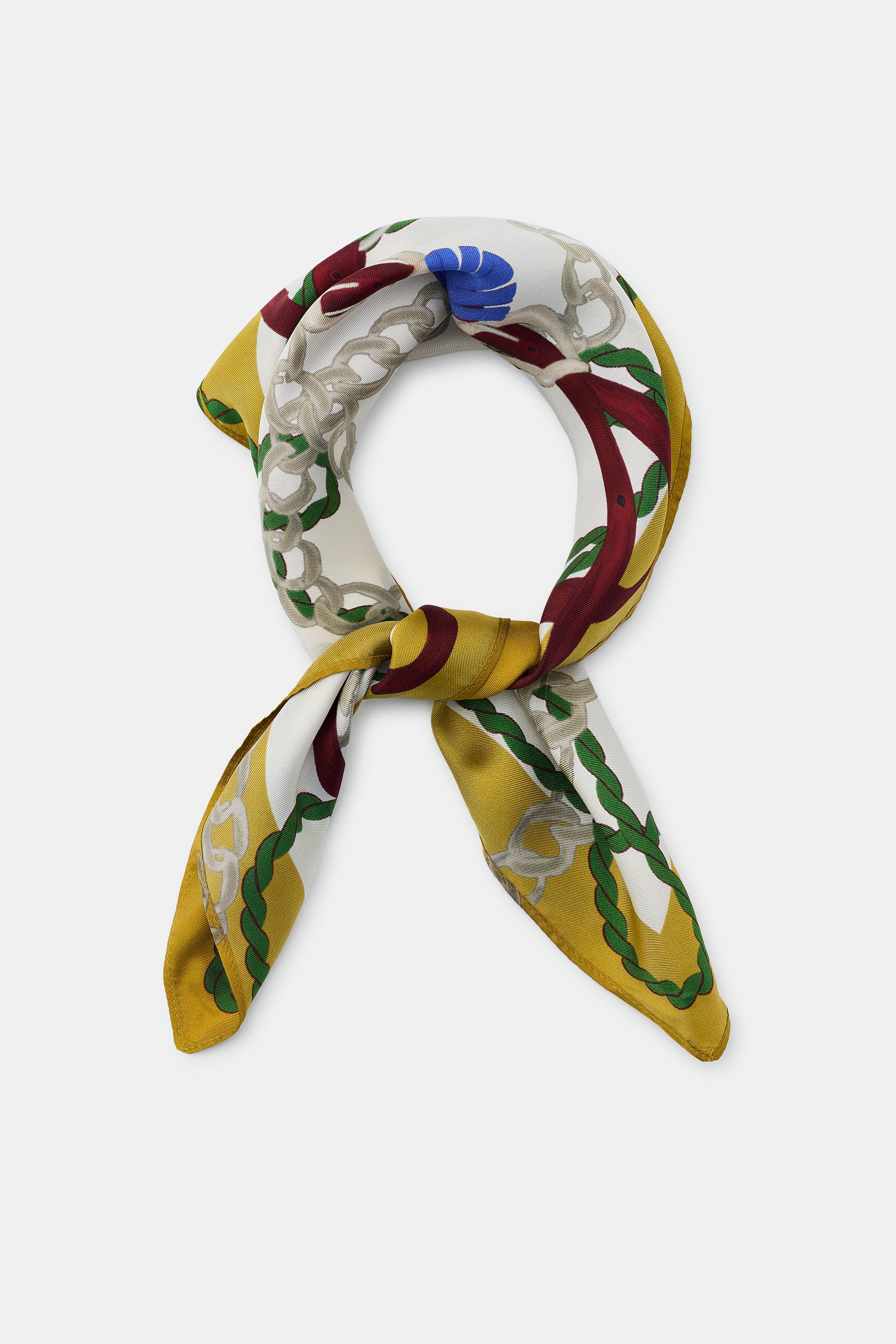 100% Silk Printed Scarf