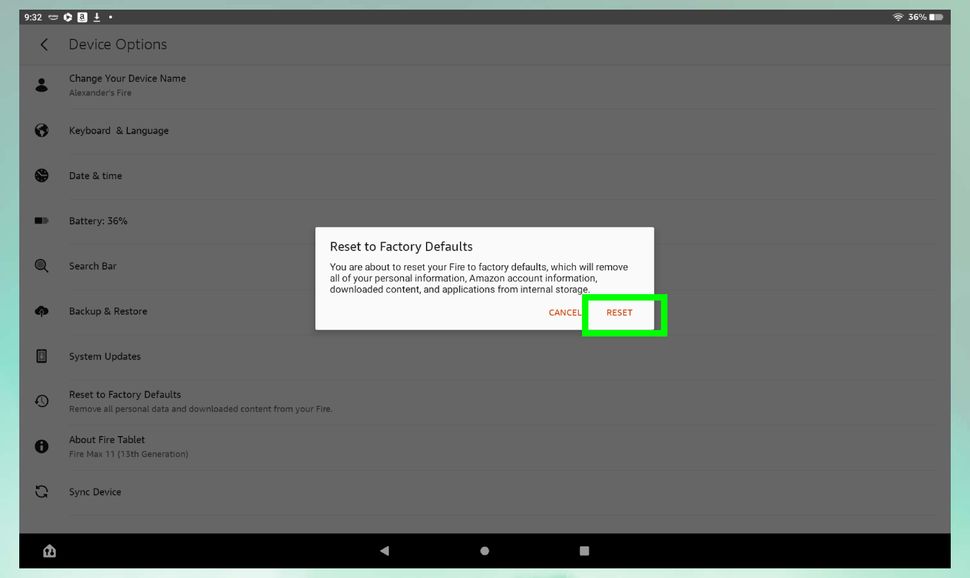 How to reset your Amazon Fire tablet | Tom's Guide