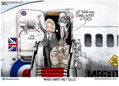 Editorial Cartoon World Prince Harry Meghan Markle Megxit&nbsp;