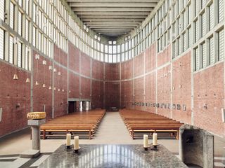 St Theresia Kirche - Linz, Austria - Rudolf Schwarz - 1962, photographed by Jamie McGregor Smith for photography book of modern churches