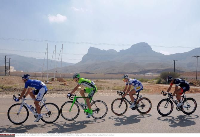 The early break included Martijn Maaskant (UnitedHealthcare), Nicola Boem (Bardiani-CSF), Jelle Wallays (Topsport Vlaanderen-Baloise) and Kevin Ista (IAM Cycling)