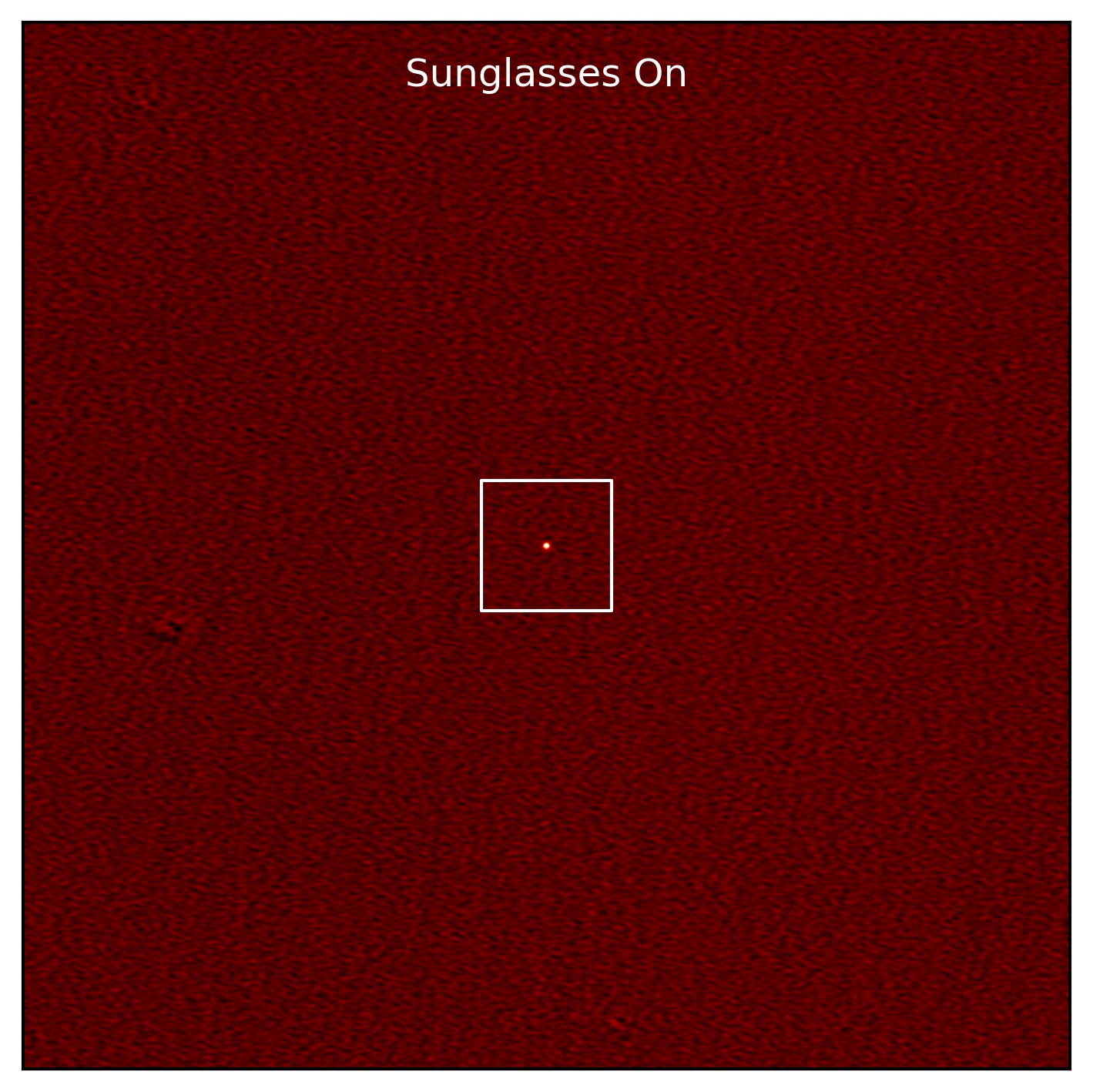 The MeerKAT radio telescope's field of view without 'sunglasses' featuring the new pulsar