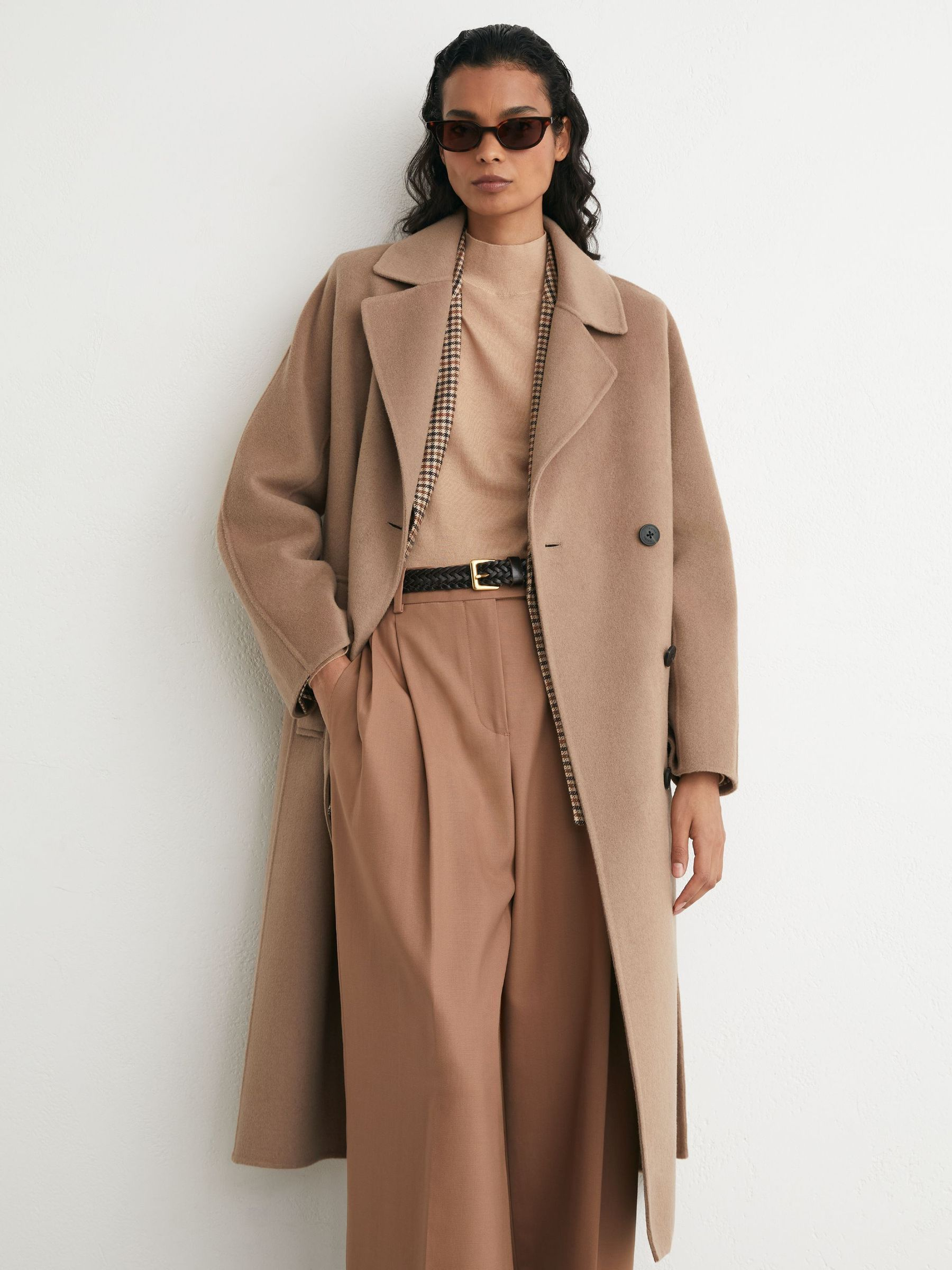 Reiss, Tall Wool-Blend Blindseam Double-Breasted Coat