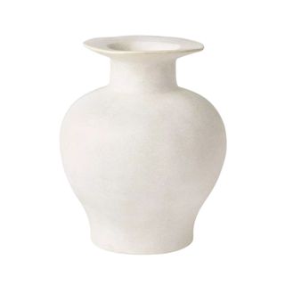 Exaggerated Rim Ceramic Medium Vase