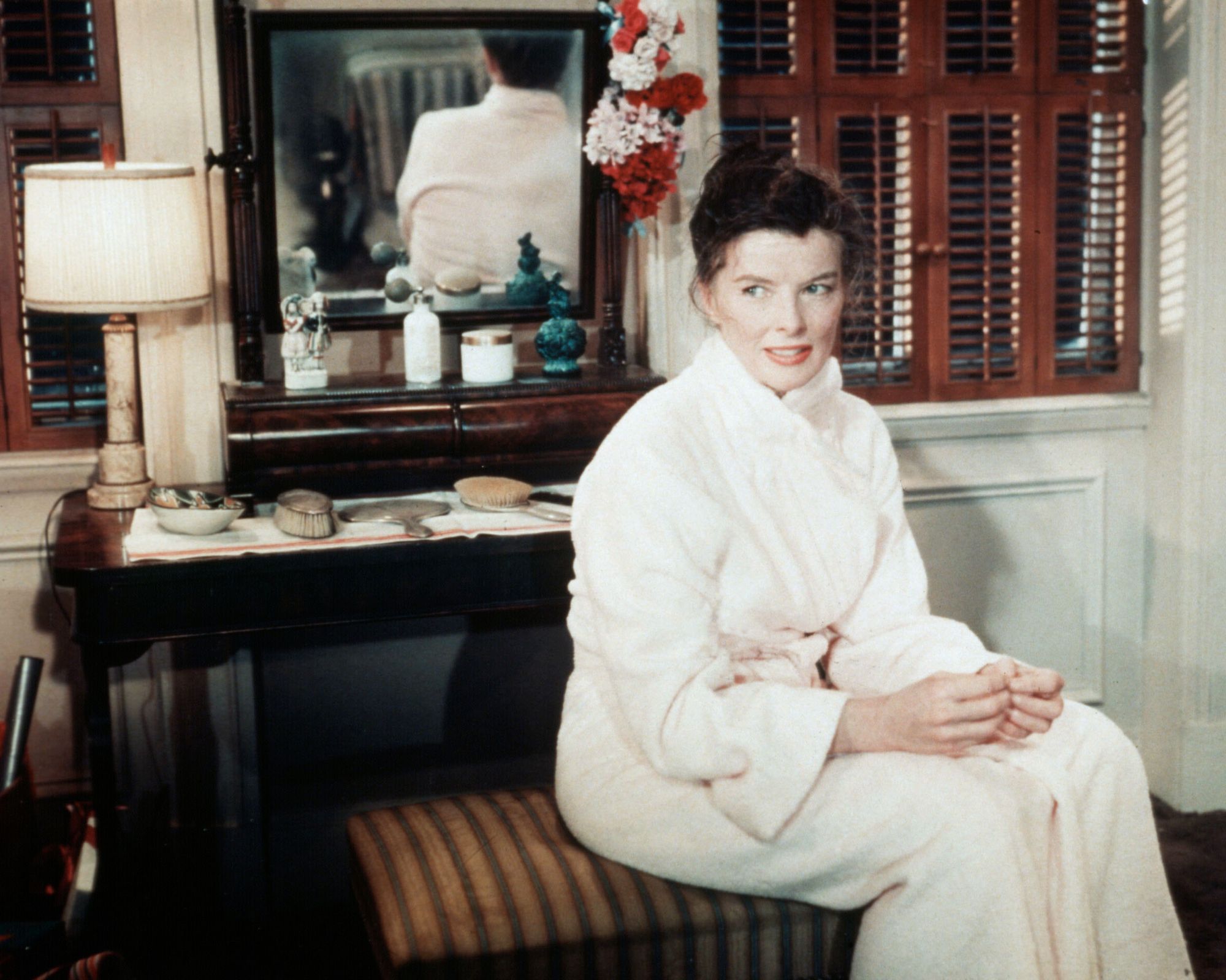 katharine hepburn in her dressing room