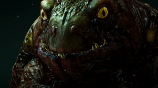 An image of the Toad "Prince" from The Witcher 3: Hearts of Stone, a hideous creature with a mouth that opens in three places.