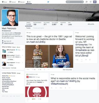 Twitter redesign