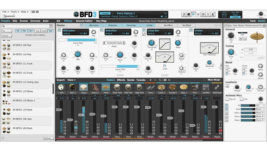 Process individual mics with effects including a stunning new reverb and DCAM circuit-modelled algorithms