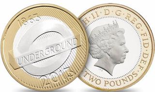 The 'Roundel' coin was created by Edwina Ellis