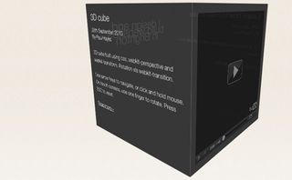 CSS 3D transforms: 3D cube