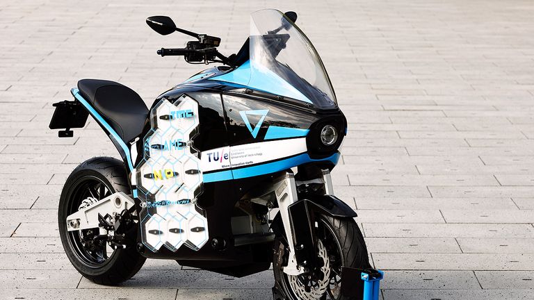 This electric motorcycle will circumnavigate the globe