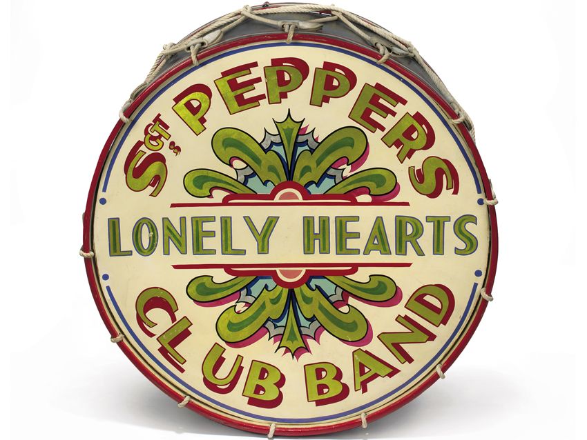 The actual drum used on the Cover of Sgt. Peppers Lonely Hearts Club Band