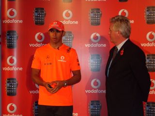 Lewis Hamilton launches the Vodafone-exclusive BlackBerry Storm