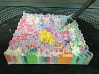 3D printed pixel art