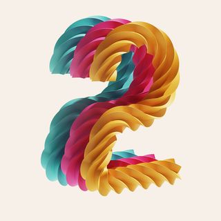 number typography