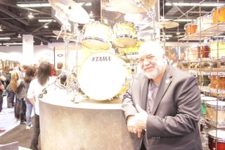Peter Erskine in front of his STAR kit